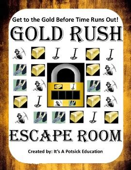 Gold Rush Escape Room - American US History - (Westward Expansion)