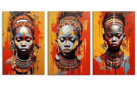 Faces of Africa - Art Set • Framed & Canvas Wall Art