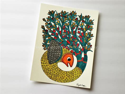 Buy GOND FISH PAINTING: Indian Gond Art Fish Watercolor Folk Online in ...