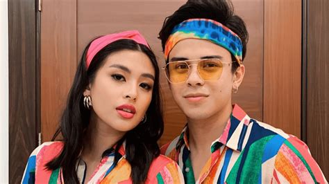 Gabbi Garcia And Khalil Ramos Wearing '80s-Themed Costumes