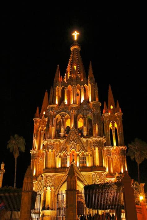 The Parroquia Church, San Miguel De Allende, Guanajuato, Mexico Stock ...