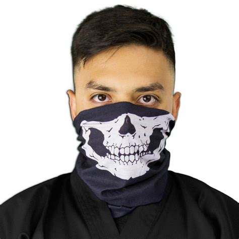 Black Skull Half Mask - Skull Mask - Costume Accessories | KarateMart.com