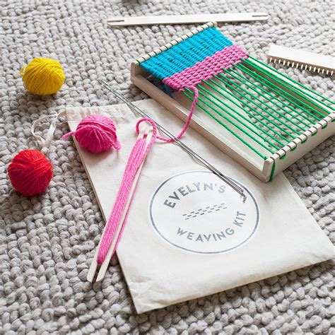 weaving loom kit by the squid ink company | notonthehighstreet.com