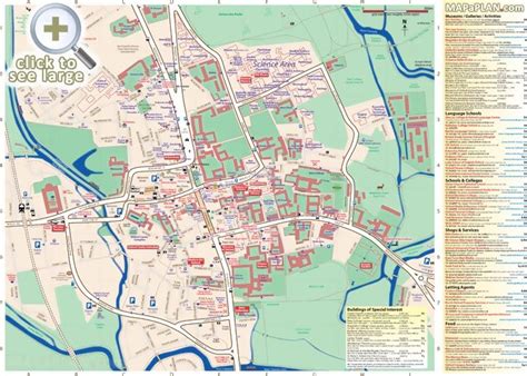 Oxford Tourist Attractions Map - Free Printable City Street Map