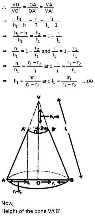 Derivation of formula for Curved surface area of Cone. - Sarthaks eConnect | Largest Online ...