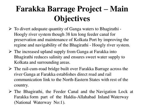 The Farakka Barrage