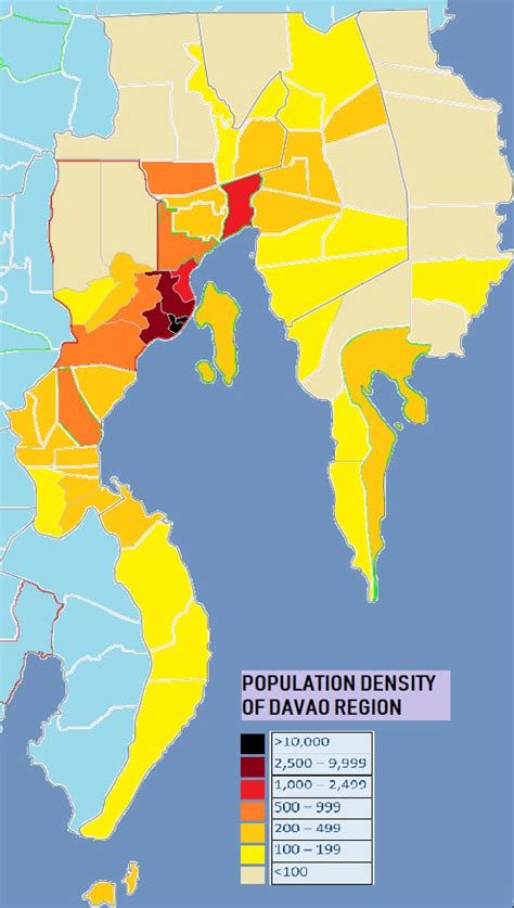 POPULATION DENSITY OF DAVAO REGION... - This is Davao Region