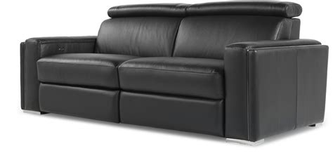 Ellie Black Top Grain Leather Reclining Sofa from Moroni | Coleman ...