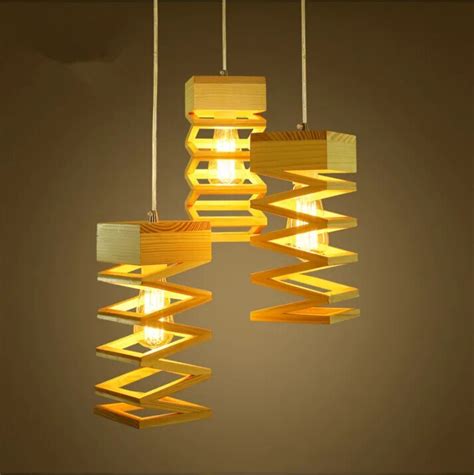 Modern Lamps Pendant Lights Wood Lamp Restaurant Bar Coffee Dining Room ...