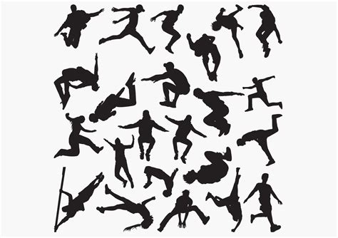 Parkour Silhouettes Grafica di octopusgraphic · Creative Fabrica