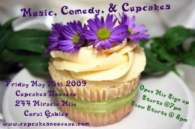 Cupcakes Nouveau Hosts Open Mic Night - All Things Cupcake