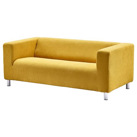 KLIPPAN cover for 2-seat sofa Vansbro yellow | IKEA Latvija