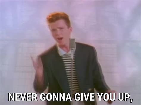 Never Gonna Give You Up lyrics Rick Astley song in images