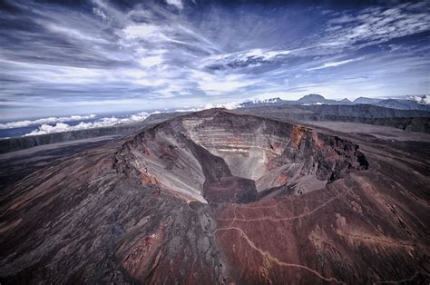 Volcano | Volcano, Reunion island, Earth from space