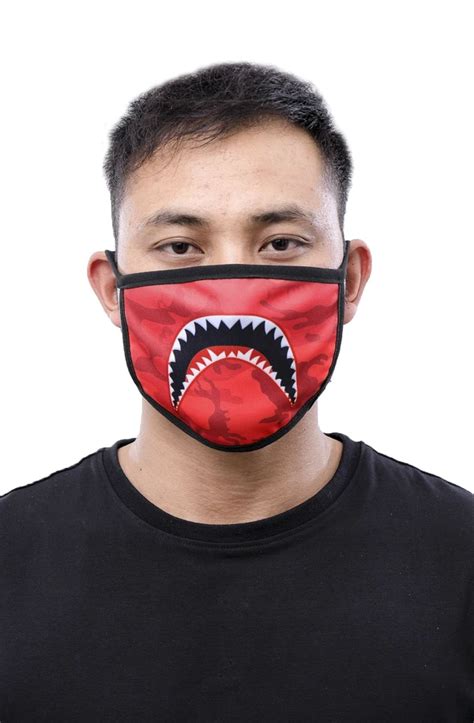 HUDSON Shark Mouth Face Mask E7133263RED - Shiekh