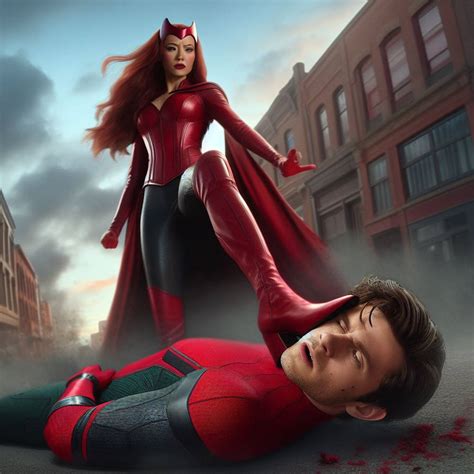 Spider-Man vs Scarlet Witch by Peter1327 on DeviantArt