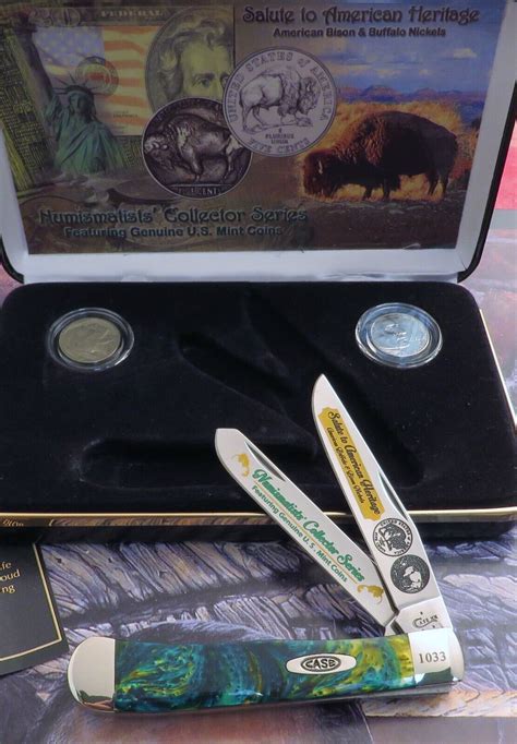 Case Trapper Knife 2015 Issue Numismatists Buffalo Nickel Series AAA+ ...