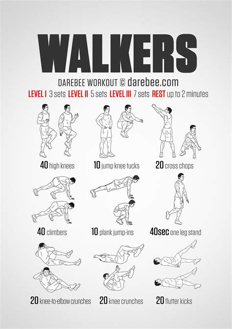 Walkers Workout | Workout, Neila rey workout, Bodyweight workout