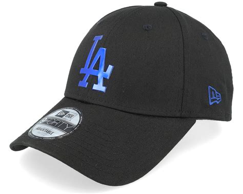 Los Angeles Dodgers Foil Logo 9FORTY Black Adjustable - New Era cap ...