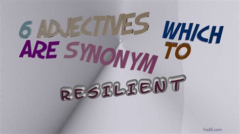 resilient - 7 adjectives which are synonyms of resilient (sentence ...