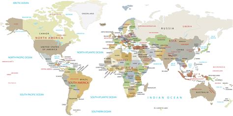 High Resolution World Map - GIS Geography