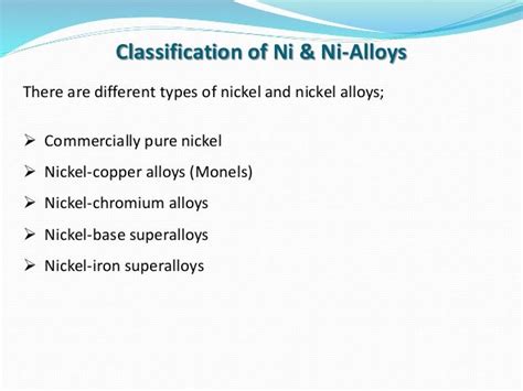 Nickel & Its Alloys