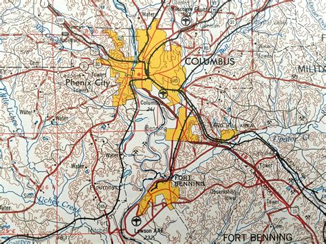 Antique Phenix City Alabama 1955 US Geological Survey - Etsy