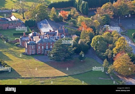 Aerial view of Maple Hayes Hall School for Dyslexics Lichfield ...