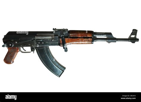 Avtomat Kalashnikova (AK-47, kalashnikov) isolated on white Stock Photo - Alamy