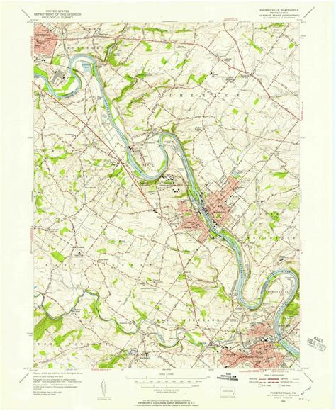 1955 Phoenixville, PA - Pennsylvania - USGS Topographic Map ...