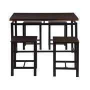 Rent to own Dining Table Set with 4 Chairs, Heavy-Duty Bar Table and Stools, Modern Style Wooden ...