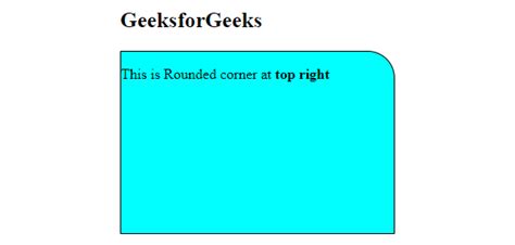 How to make rounded corner using CSS ? - GeeksforGeeks