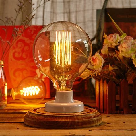 Vintage Filament LED Edison Bulb Dimmable B22 60W Decorative Industrial Lights | eBay