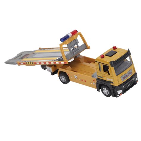 1/32 Flatbed Trailer Model Alloy Vibrant Color Flatbed Truck Toy with Light and Music for ...