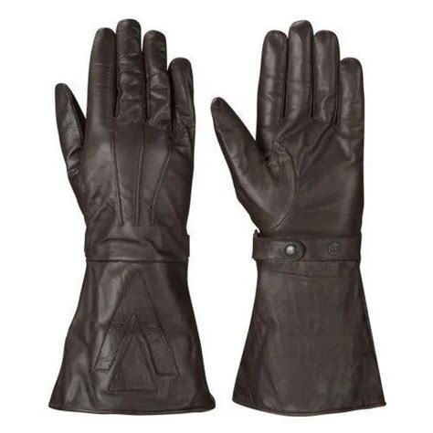 Leather Gauntlet Gloves at Rs 75.00/prs | Leather Gloves in Mumbai | ID: 20782703248