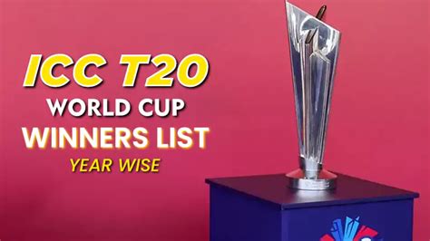 T20 World Cup Winners List - 2007 to 2024 [Latest Update]