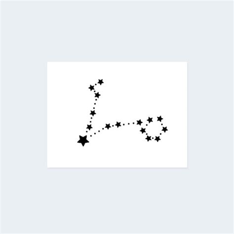 Pisces Constellation Tattoo set of 2 Pisces Constellation - Etsy