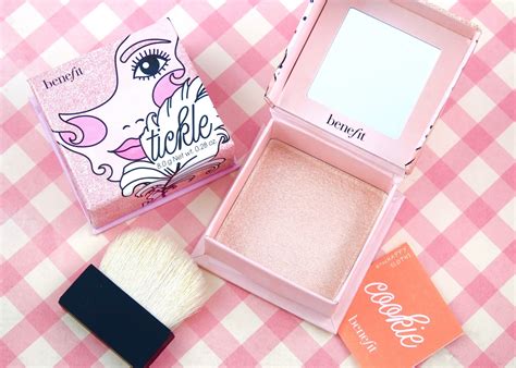 Benefit Cosmetics | Cookie Highlighter & Tickle Highlighter: Review and Swatches | The Happy ...