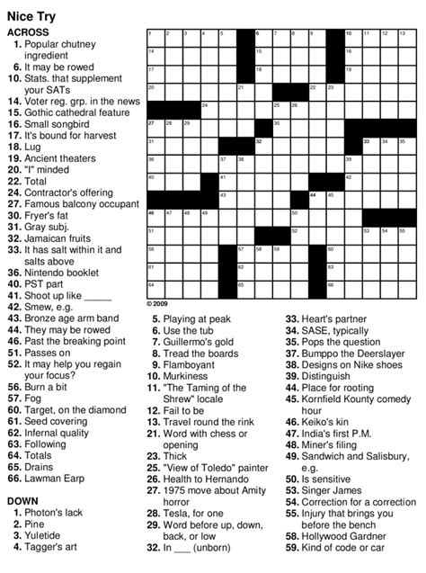 Easy Crossword Puzzles for Seniors | Activity Shelter