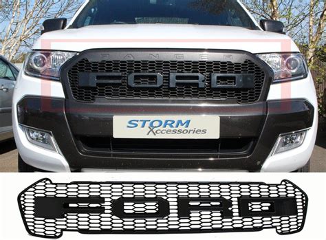 Ford Ranger Grill | Ford Ranger Raptor Grille Replacemet | Matt Black ...