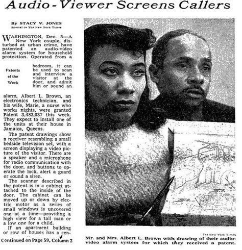 [Women's History Month] Meet Marie Van Brittan Brown, inventor of home security system | Women ...