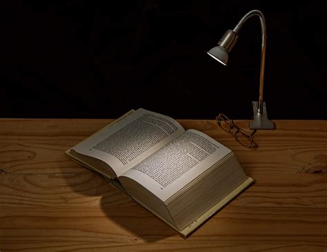 Desk Lamp And Book Free Stock Photo - Public Domain Pictures