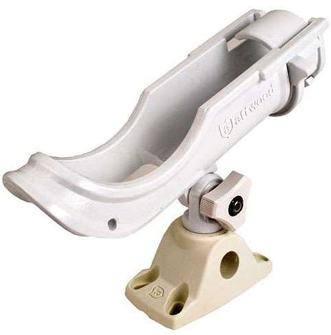 Attwood Heavy Duty Rod Holder w/ Combo Mount - White - TackleDirect