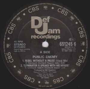 Public Enemy – Rebel Without A Pause (Vocal Mix) (1987, Company Sleeve, Vinyl) - Discogs