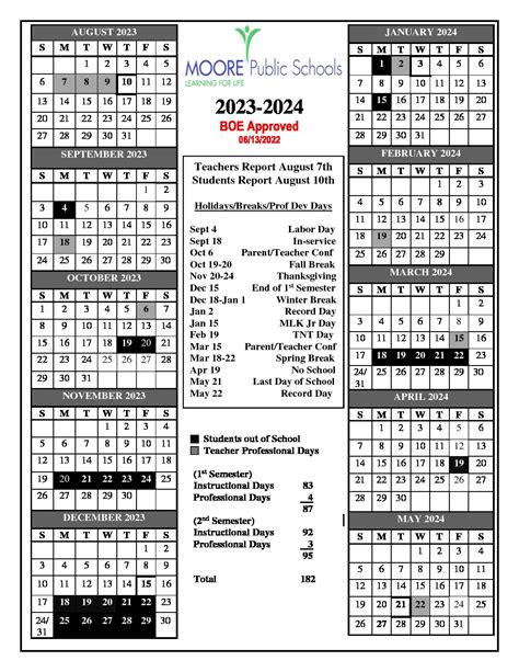 Moore Public Schools Calendar 2024 - Mlb Playoffs 2024 Schedule