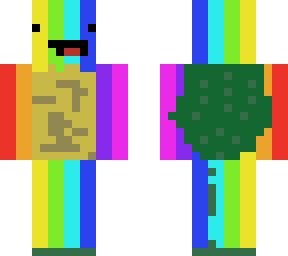 rainbow mikey turtle | Minecraft Skin