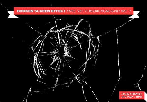 Broken Screen Effect Free Vector Background Vol. 3 - Download Free Vector Art, Stock Graphics ...