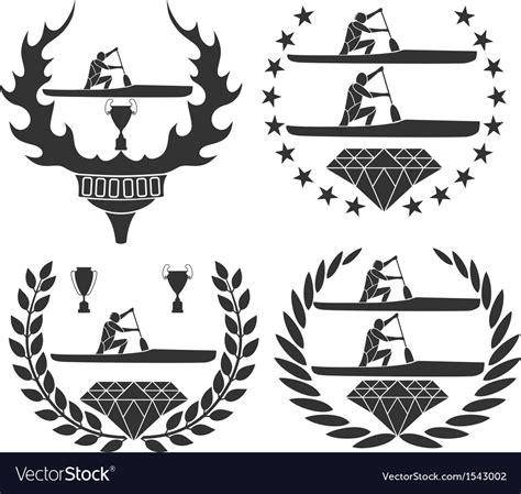 Canoe Royalty Free Vector Image - VectorStock