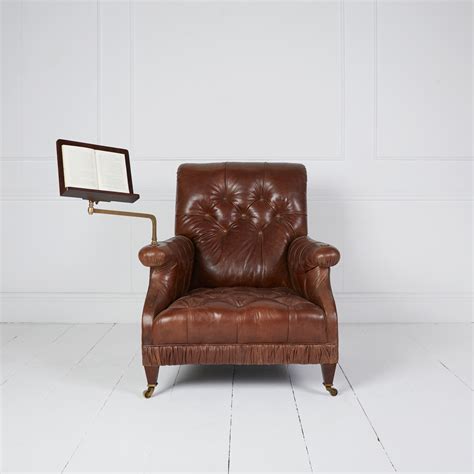 Leather reading armchair | Marcus Spencer