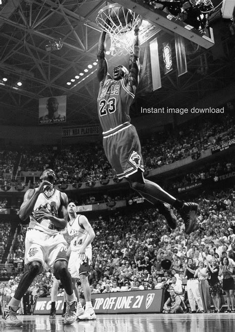 Michael Jordan Black and White Photo Poster Digital Download | Etsy